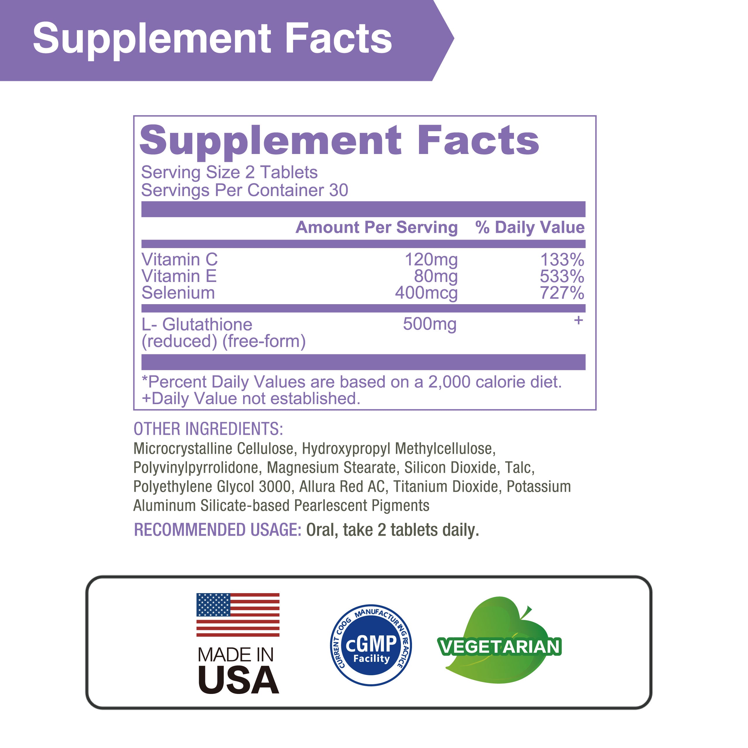 Glutathione Complex 500 mg