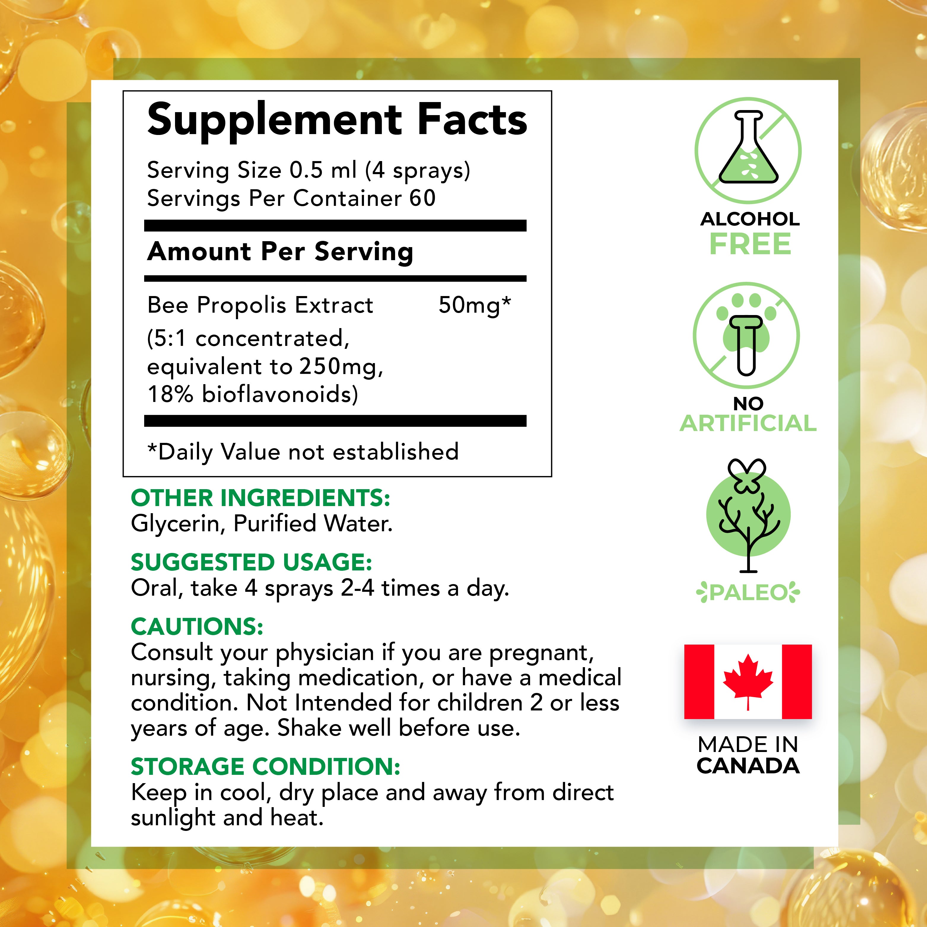 Bee Propolis Throat Spray