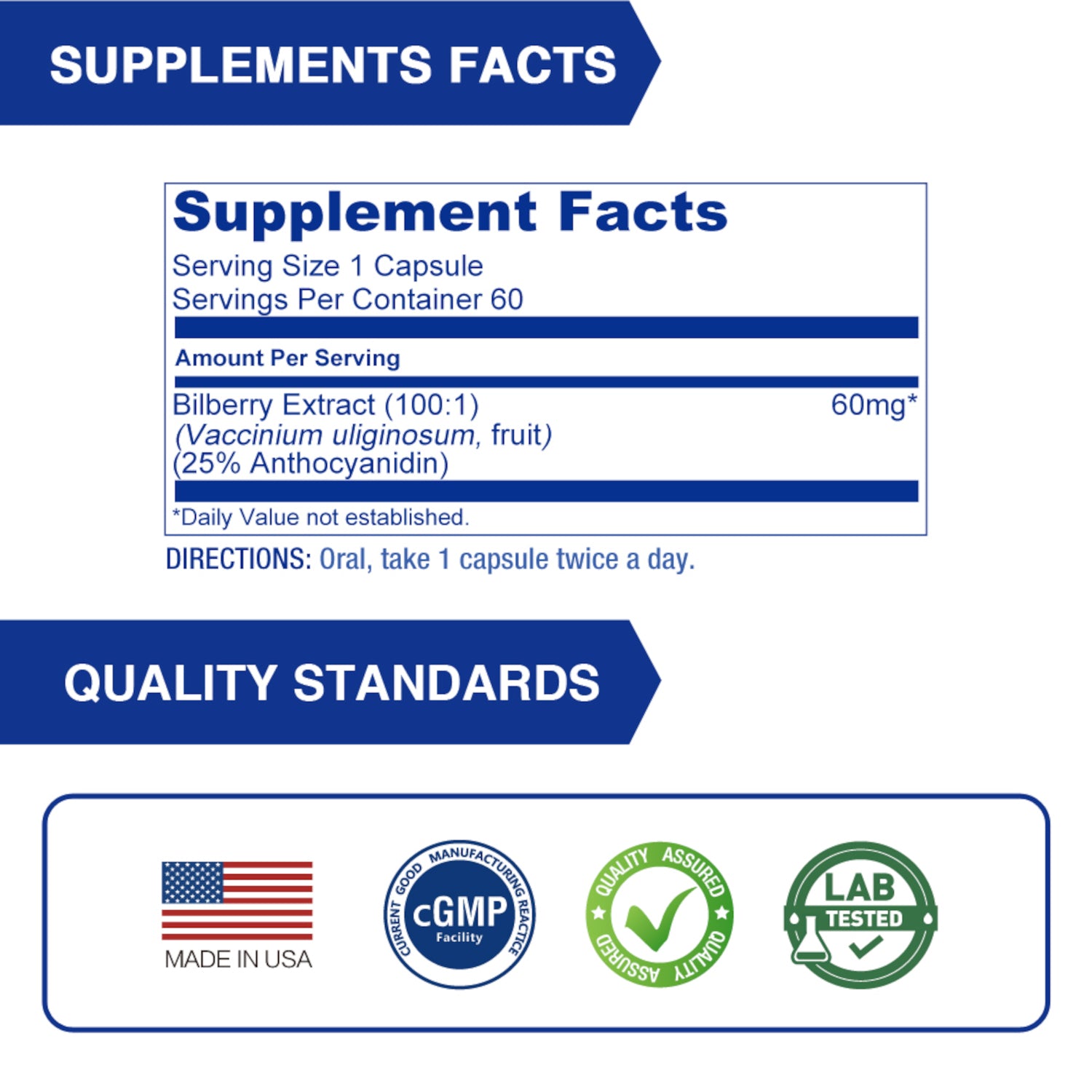 Bilberry Extract 6000 mg