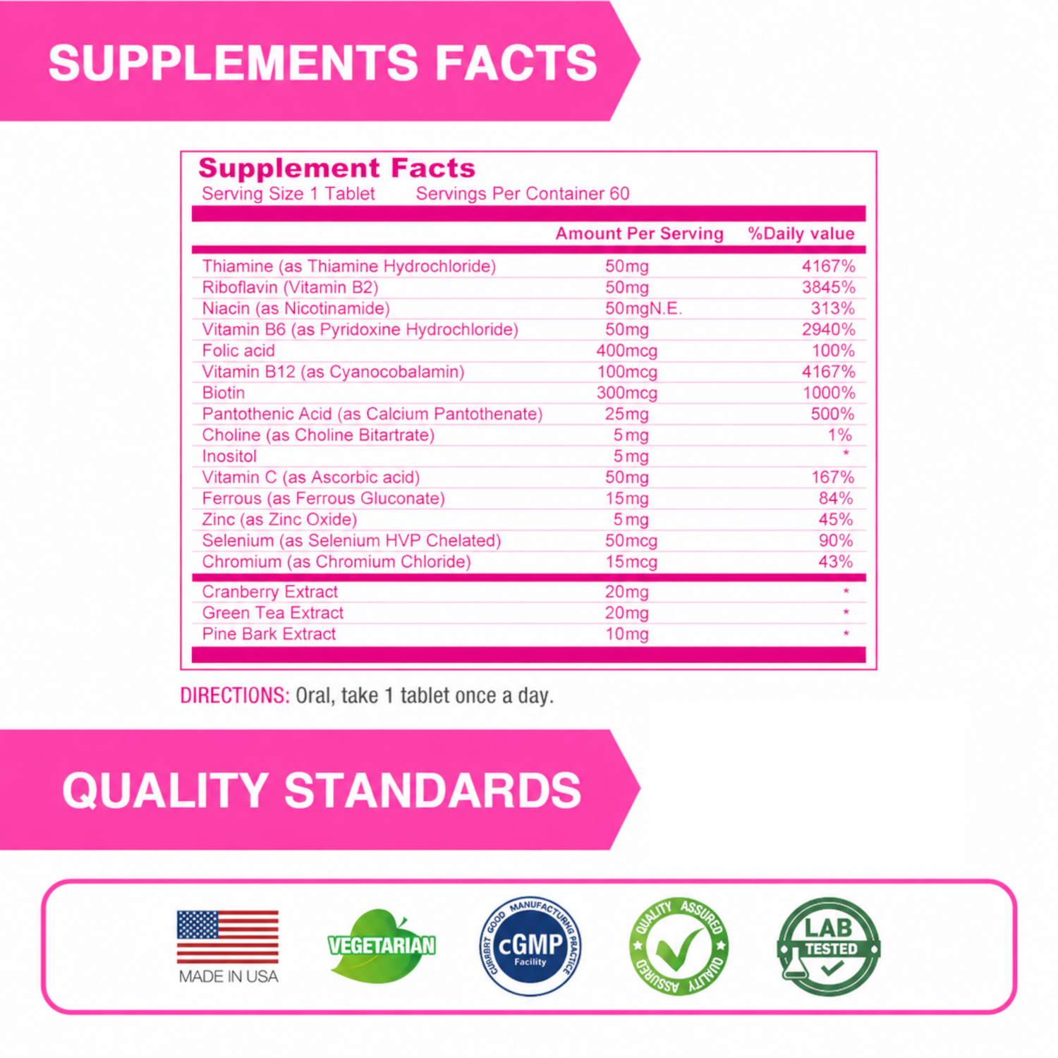 Timed-Release B Complex for Women