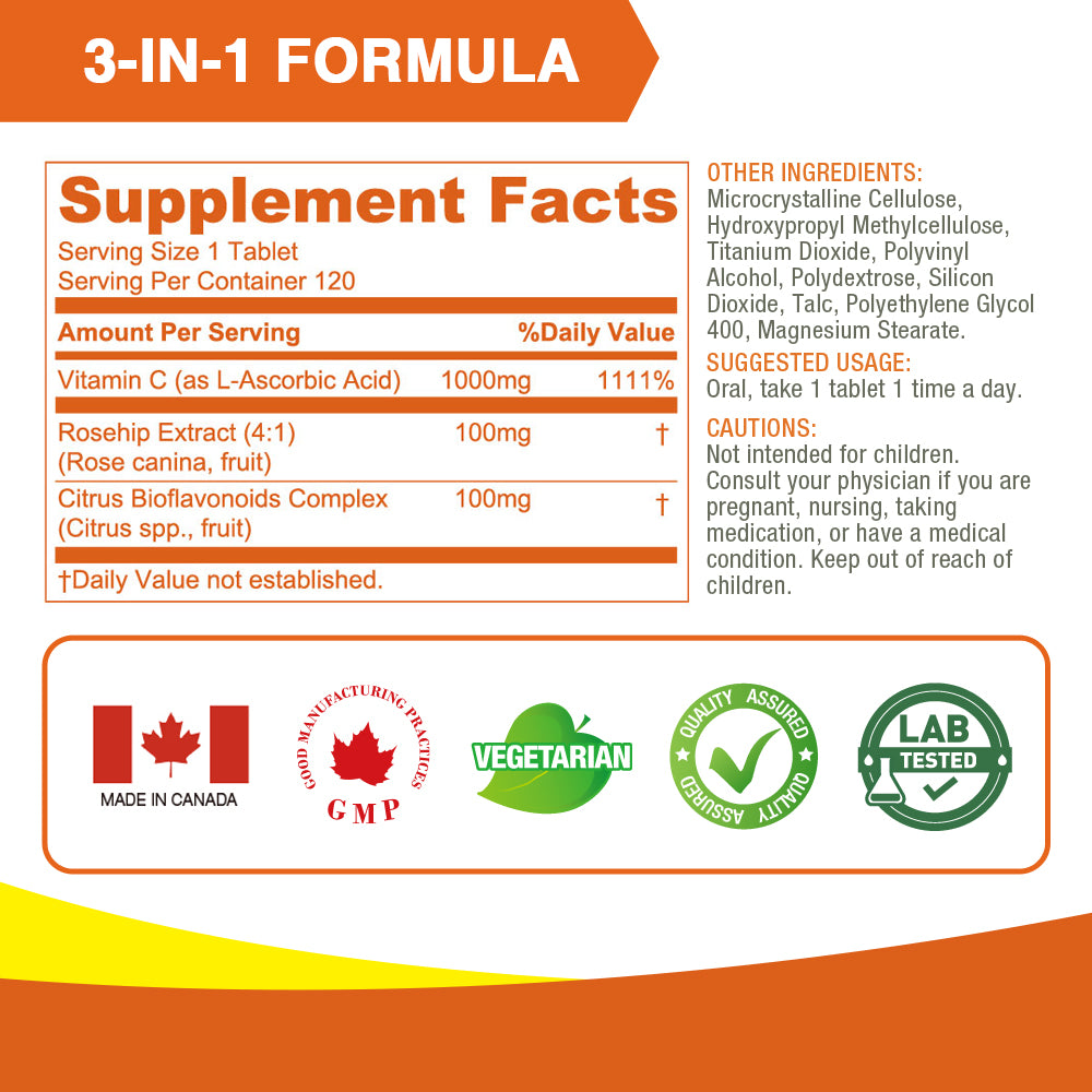 Vitamin C 1000 mg Timed Release